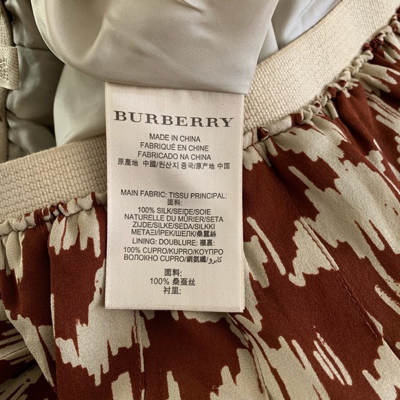 Burberry Brit Silk Brown Skirt - Picture 7 of 7